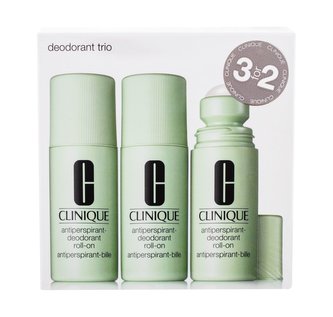 CLINIQUE Antiperspirant-Deodorant Roll-On 75 ml 3 ks SET