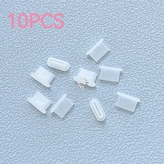 Záslepka pro konektor USB Typ C, barva transparent - 10 ks balení
