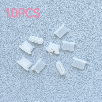 Záslepka pro konektor USB Typ C, barva transparent - 10 ks balení
