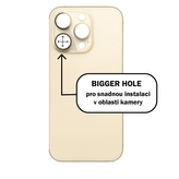 Kryt baterie iPhone 14  PRO gold - Bigger Hole