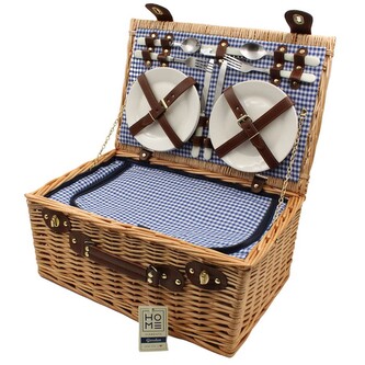 Piknikový koš pro 4 osoby ZQ22-1067 - světlý