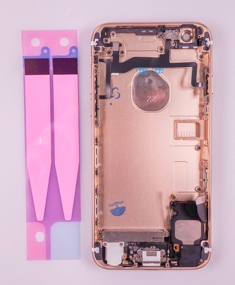 Kryt baterie + střední iPhone 6S  gold - OSAZENÝ