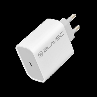 Cestovní nabíječ Blavec, USB C, PD 30W, bílá
