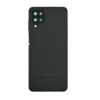 Samsung A125, A127 Galaxy A12, A12S kryt baterie + sklíčko kamery black