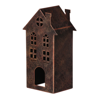 Domek kovový, barva měděná - antik.