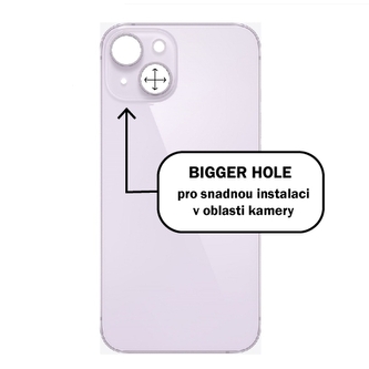 Kryt baterie iPhone 14 PLUS purple - Bigger Hole
