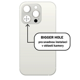 Kryt baterie iPhone 15 PRO white titan - Bigger Hole