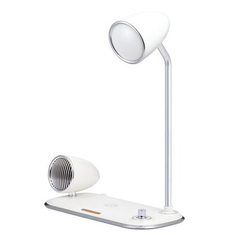 Led lampa s bezdrátovým nabíjením Retro Kathie/bílá