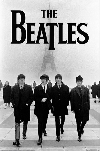 Plakát The Beatles: Eiffel Tower (61 x 91,5 cm)