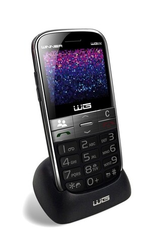 Telefon pro seniory WG15 C (Černý)