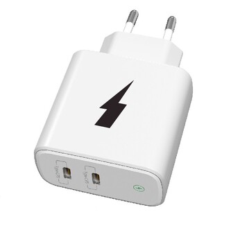 Síťová nabíječka 2xUSB-C 40W/USB-C PD20W+USB-C PD20W (Bez kabelu) (Bílá) Síťová nabíječka 2xUSB-C 40W/USB-C PD20W+USB-C PD20W (Bez kabelu) (Bílá)