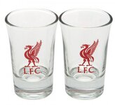 Sklenice štamprle FC Liverpool: Balení 2 kusů (objem 0,4 cl)