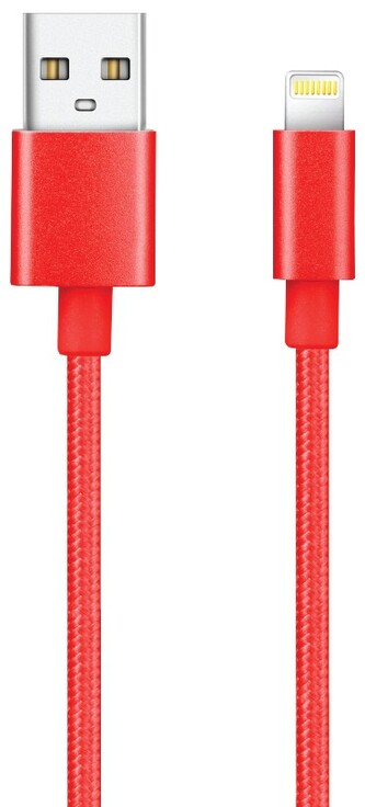 Datový kabel MFI Lightning (1m) (Červený)