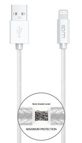 Datový kabel Lightning MFi-USB-A (Bílý)