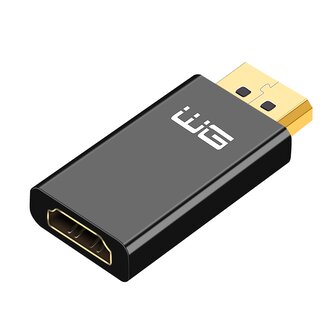 Adaptér display port (male) na HDMI (female) (Černý)