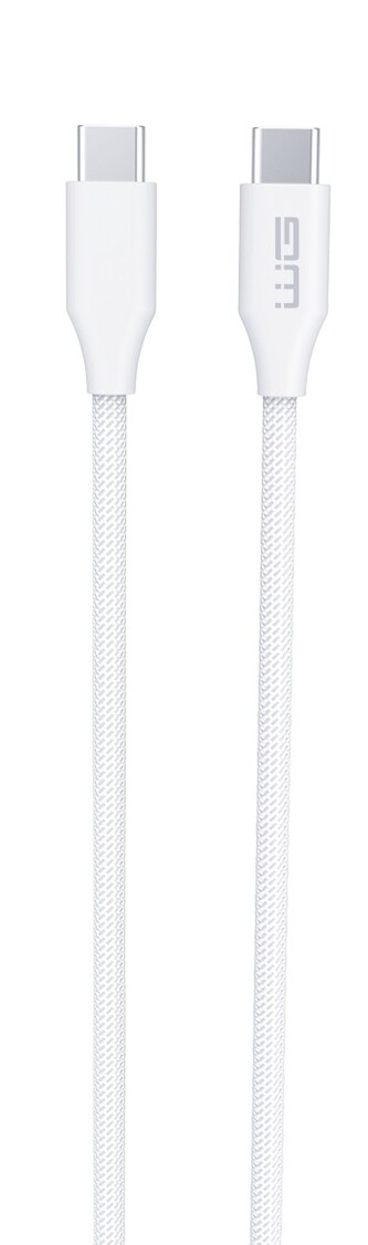 Datový kabel Type C-Type C - 1,5m (120W/5A) (Bílý) Datový kabel Type C-Type C - 1,5m (120W/5A) (Bílý)