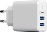 Síťová nabíječka 3xUSB QC 3.0+QC 3.0+PD 3.0/2xUSB-A+1xUSB-C (Bílá)
