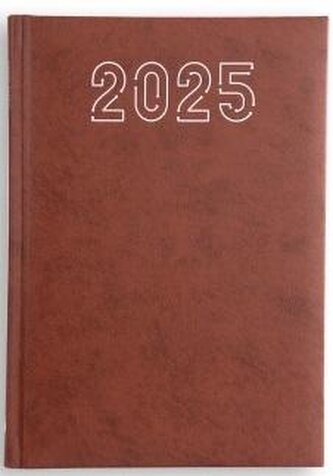Kalendarz 2025 A5 standard brązowy Kalendarz 2025 A5 standard brązowy