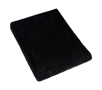 Froté plážové osušky - černá - 100x150 cm Froté plážové osušky - černá - 100x150 cm
