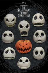 Plakát Disney|Nightmare Before Christmas|Ukradené Vánoce: Mnoho tváří Jacka (61 x 91,5 cm)
