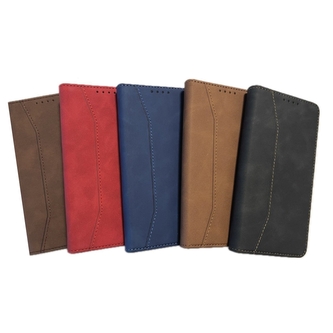 Stripe Book iPhone 14, hnědá