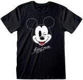 Pánské tričko Disney|Mickey Mouse: Mickey Face (XL) černá bavlna