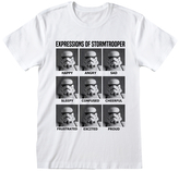 Pánské tričko Star Wars|Hvězdné války: Expressions Of Stormtrooper (2XL) bílá bavlna