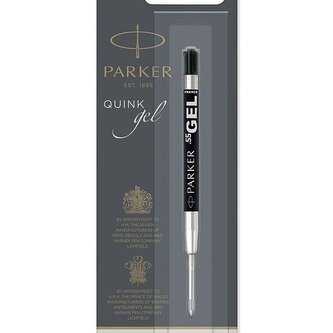 Gelová náplň Parker do kuličkového pera F, výběr barev černá, F