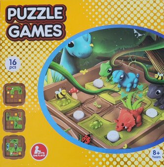 Puzzle logická hra dinosaurus