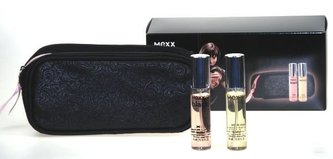 Mexx Mini Set 1 edt Mexx Woman 10 ml + edt Mexx Black Woman 10 ml + kosmetická taška
