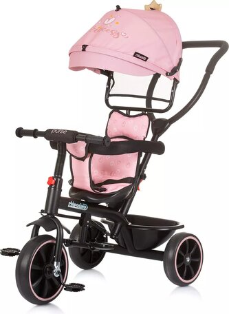 CHIPOLINO Tříkolka se stříškou Pulse 2v1 Princess CHIPOLINO Tříkolka se stříškou Pulse 2v1 Princess