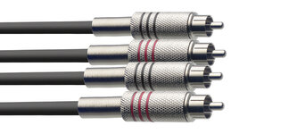 Stagg STC060C, kabel 2x RCA/2X RCA, 60cm