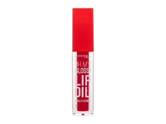 Rimmel London Oh My Gloss! Olej na rty Lip Oil 4,5 ml 004 Vivid Red pro ženy