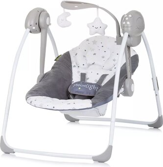 CHIPOLINO Kojenecké lehátko houpací Moonlight Ash Grey