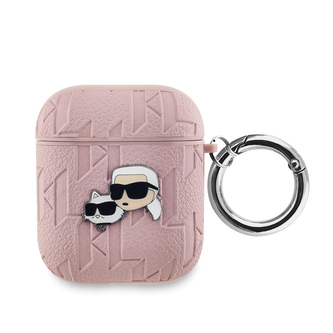 Karl Lagerfeld PU Embossed Karl and Choupette Heads Pouzdro pro AirPods 1/2 Pink (Pošk. Balení) Karl Lagerfeld PU Embossed Karl and Choupette Heads Pouzdro pro AirPods 1/2 Pink (Pošk. Balení)