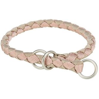 Obojek CAVO kulatý polostahovací, tělová/písková - L-XL: 52-60cm/ ø18mm