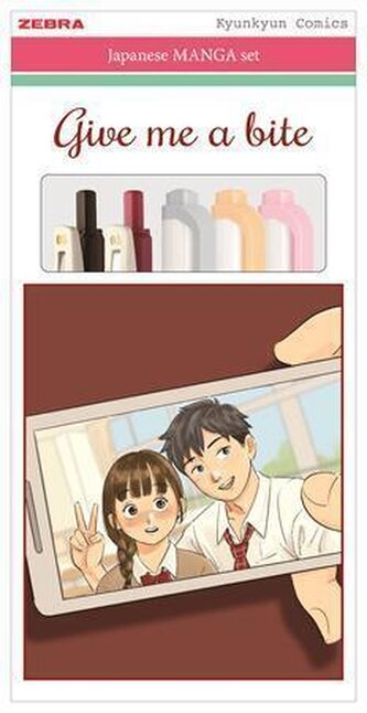 Sada psacích potřeb "Manga Set, Give Me a Bite", 5 ks, ZEBRA 56536