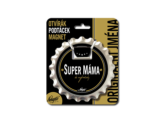 Nekupto Otvírák na pivo, podtácek Super máma V.I.P.