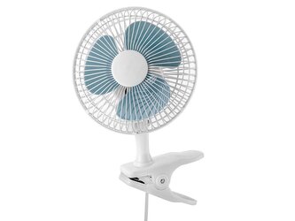 STOLNÍ VENTILÁTOR S KLIPEM MONSUN 15CM MODRÝ