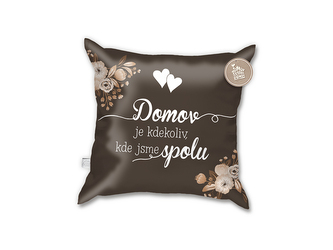 Nekupto Polštář Domov je kdekoliv Sladký domov