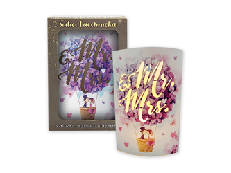 Nekupto Svítící svatební dekorace lucerna Mr & Mrs