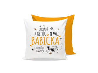 Nekupto Polštář s potiskem Nejvíc bezva babička