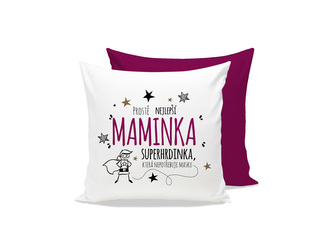 Nekupto Polštář s potiskem Nejlepší maminka superhrdinka
