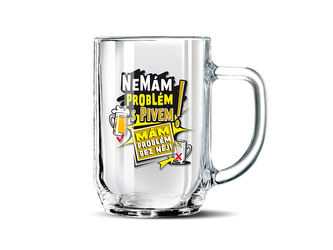 Nekupto Dárkový půllitr Nemám problém s pivem! RDH