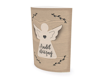 Nekupto Svítící dekorace lucerna Anděl strážný