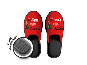 Nekupto Vánoční dárkové papuče Santa nemá šanci