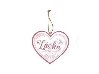 Nekupto Dekorace cedulka Láska na celý život