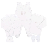 4-dílná soupravička bílá 56 (0-3m)