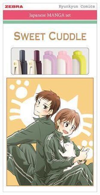 Sada psacích potřeb "Manga Set, Sweet Cuddle", 5 ks, ZEBRA 56532