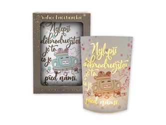 Nekupto Svítící svatební dekorace lucerna Nejlepší dobrodružství je před námi